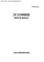 LP 1.6 service and calibration